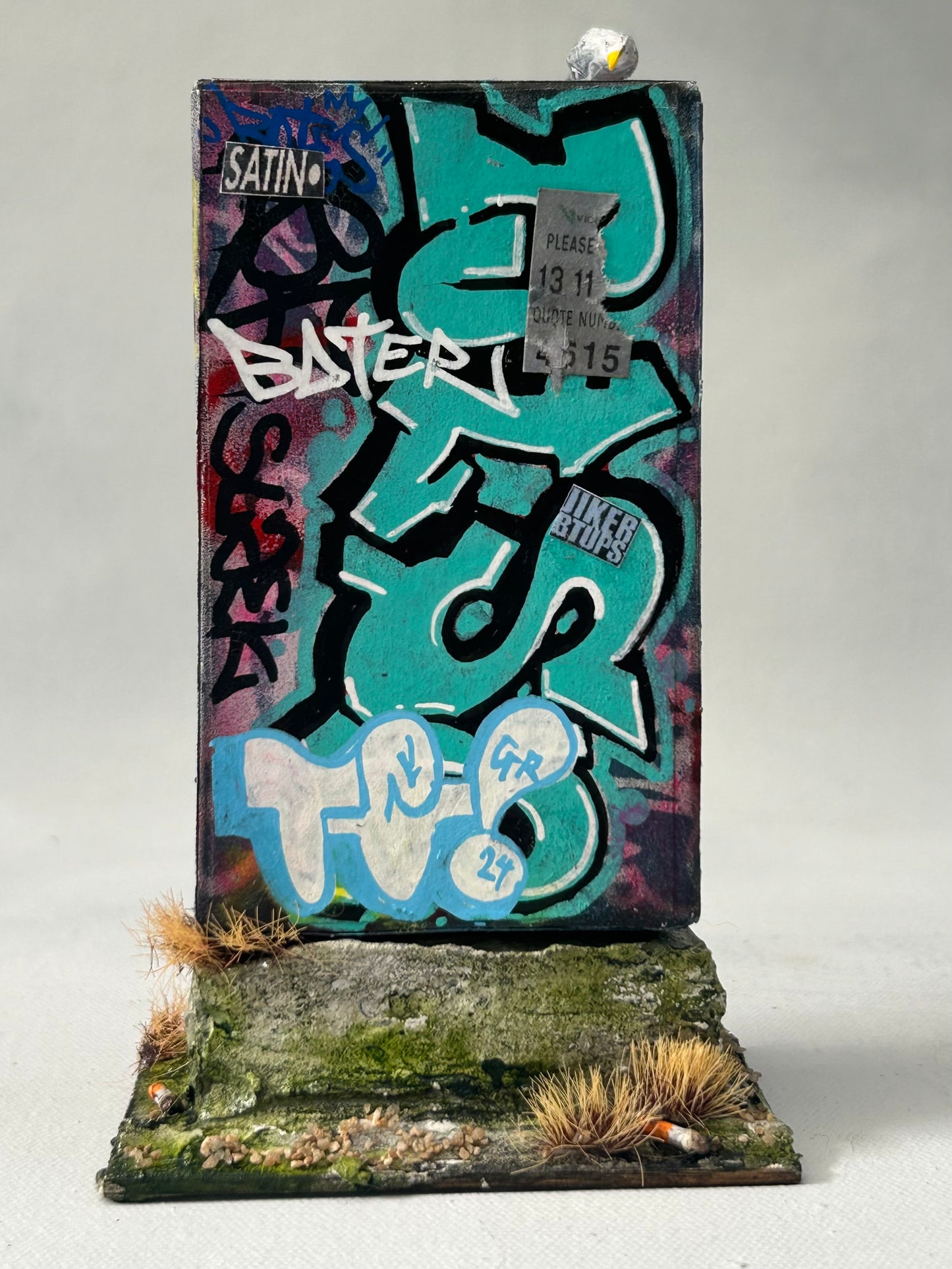 Miniature Graffiti Electrical Box- Urban Grit Series