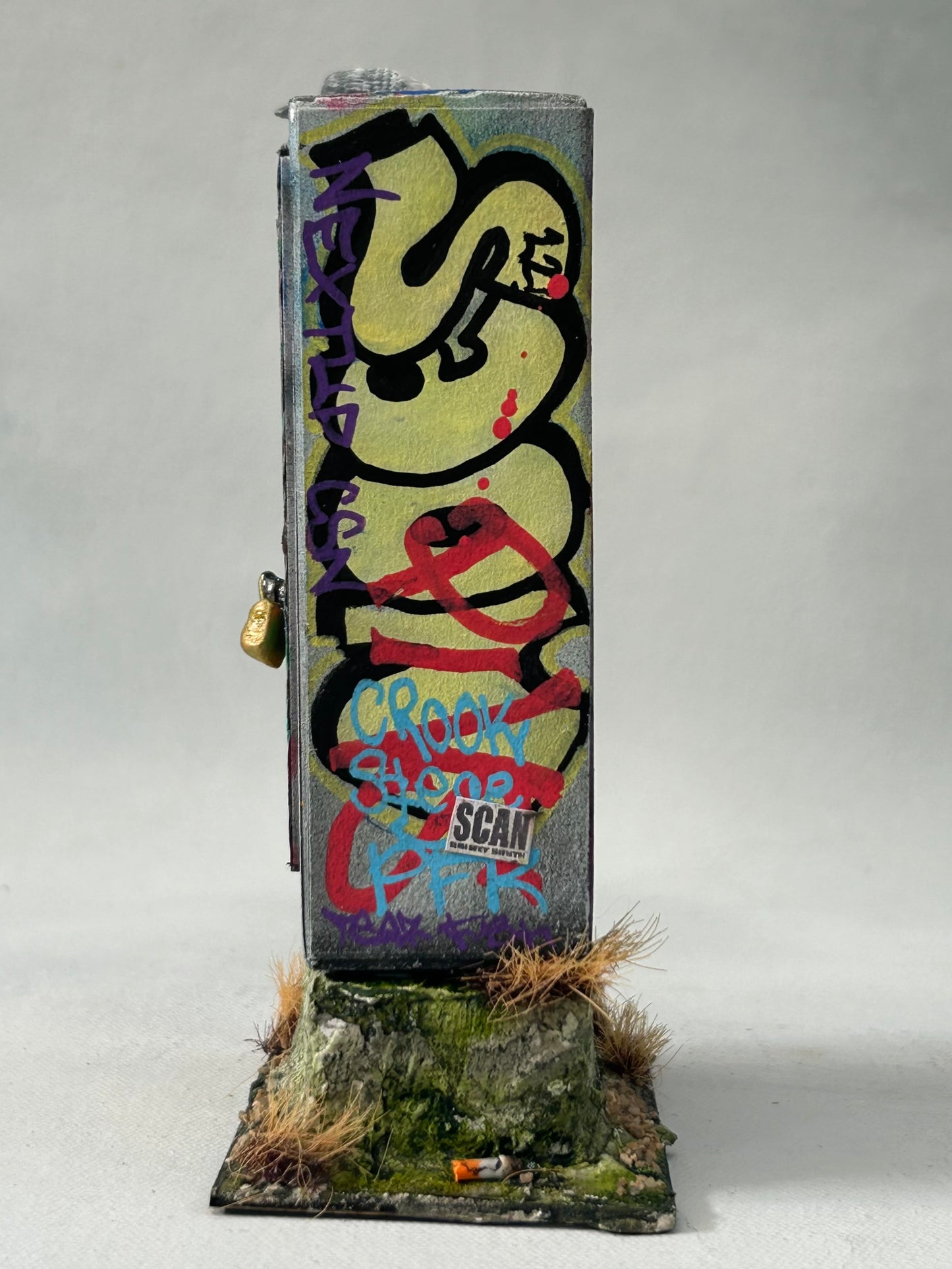 Miniature Graffiti Electrical Box- Urban Grit Series