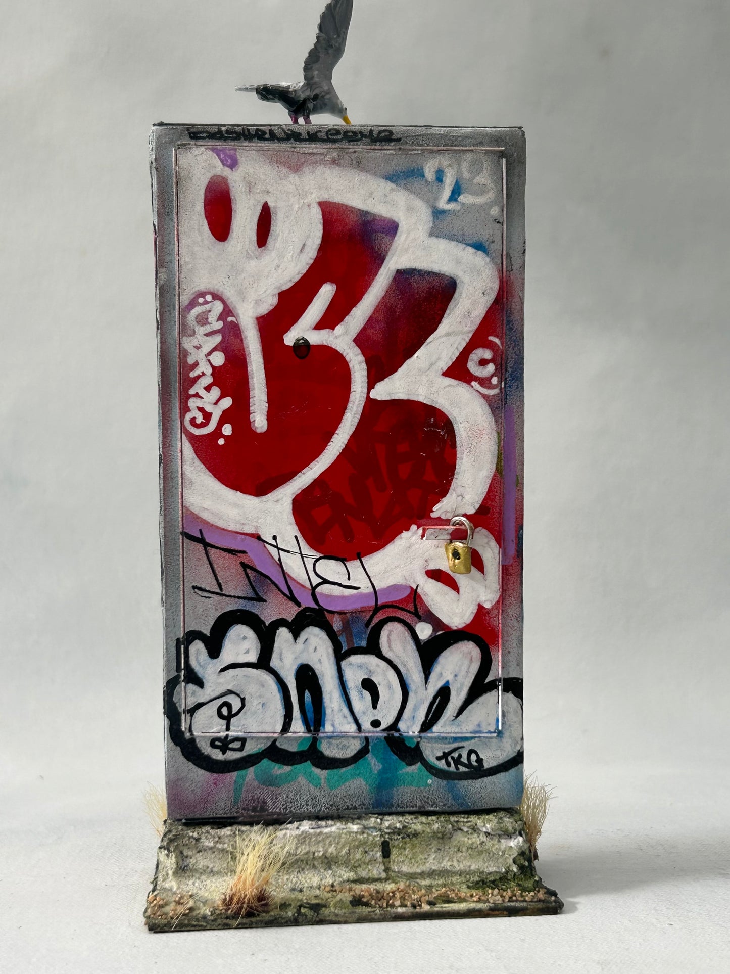 Miniature Graffiti Electrical Box- Urban Grit Series