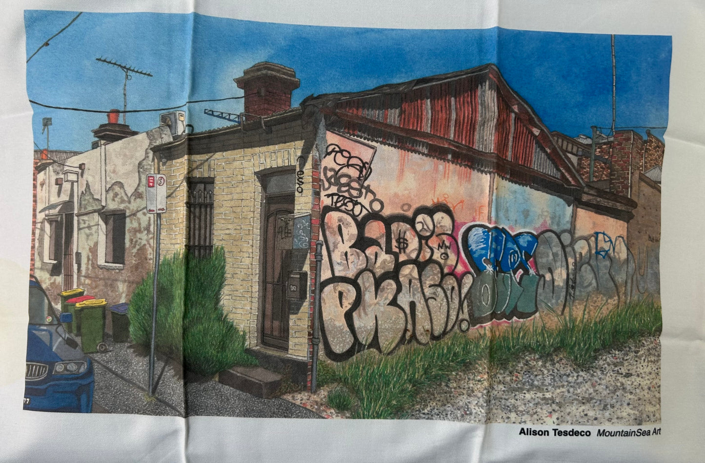 Bedford st Fitzroy Tea towel