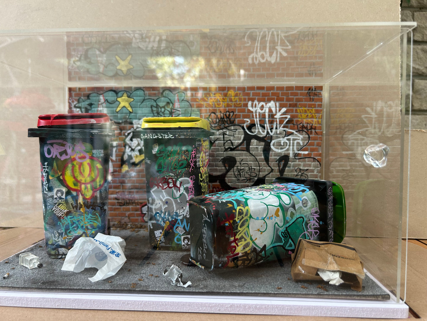"Bin City": Interactive Graffiti Bin Diorama