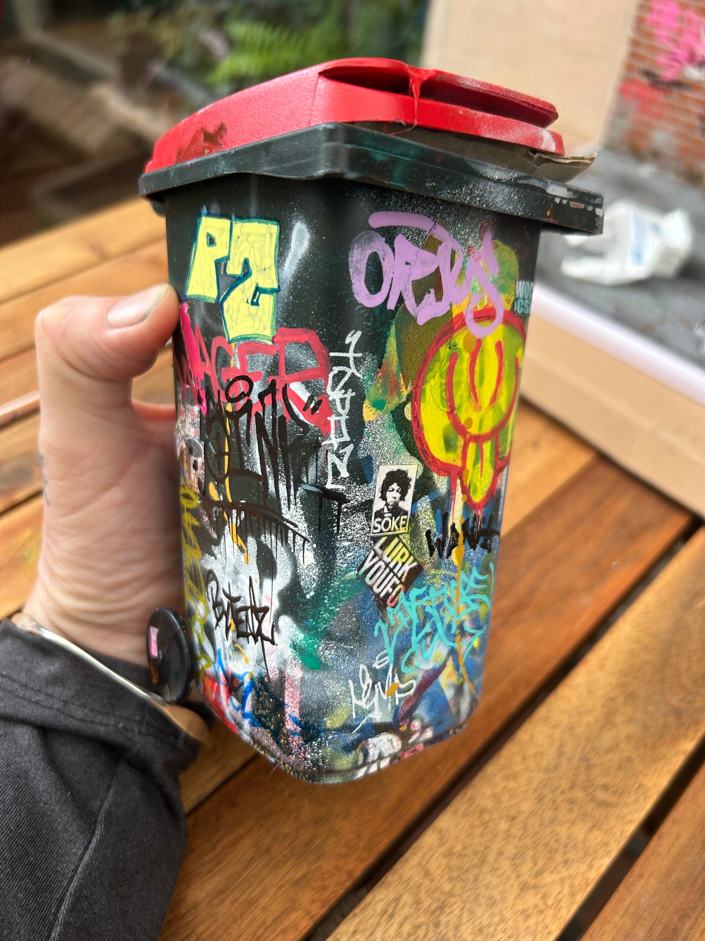 "Bin City": Interactive Graffiti Bin Diorama