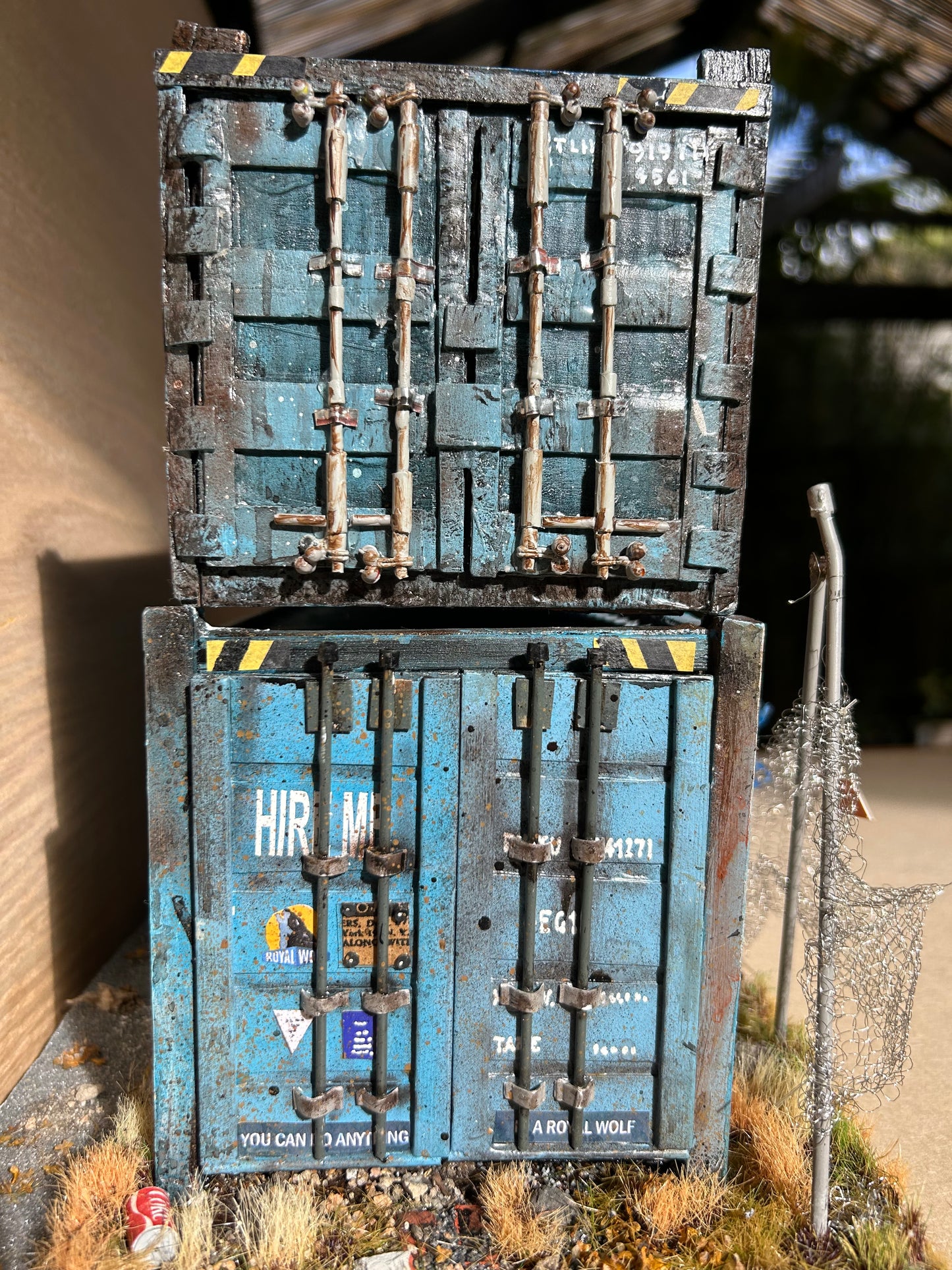 Miniature Graffiti Shipping Containers