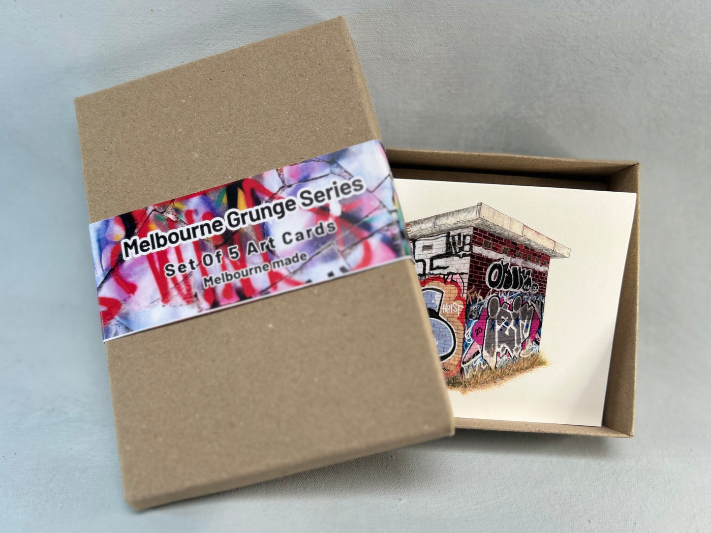 "Melbourne Grunge series"-Boxed Greeting Card set