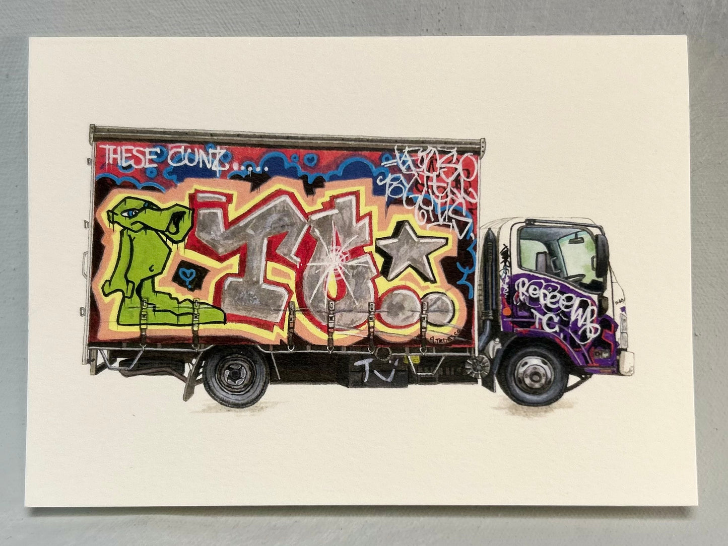 "Automotive Graff Series"- Boxed Greeting card set