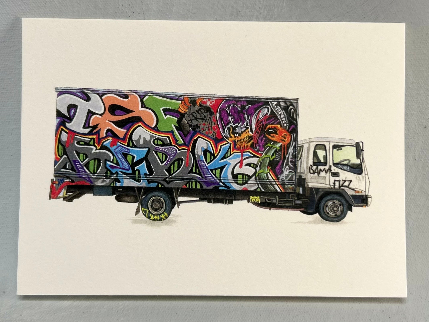 "Automotive Graff Series"- Boxed Greeting card set