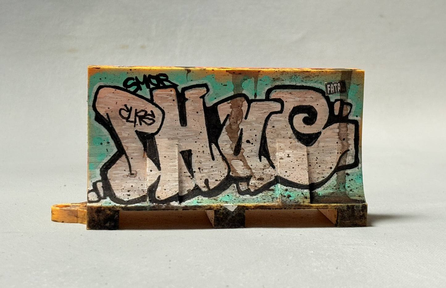 Miniature Graffiti Traffic Barriers- Hand decorated