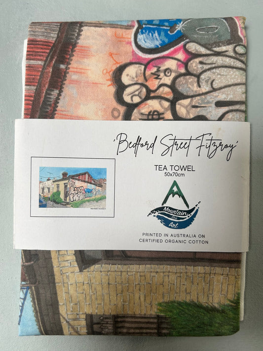 Bedford st Fitzroy Tea towel