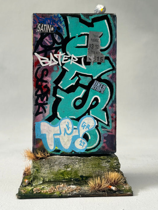 Miniature Graffiti Electrical Box- Urban Grit Series