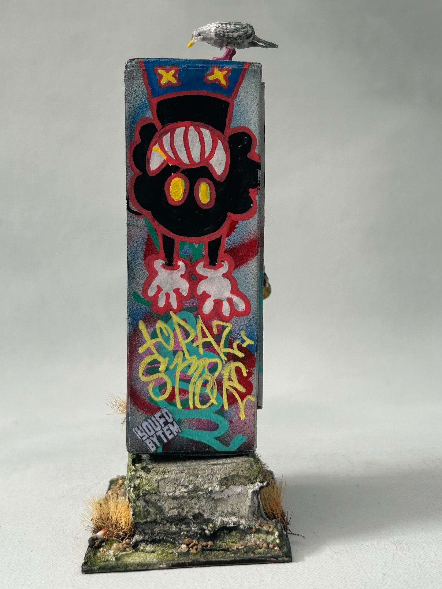 Miniature Graffiti Electrical Box- Urban Grit Series