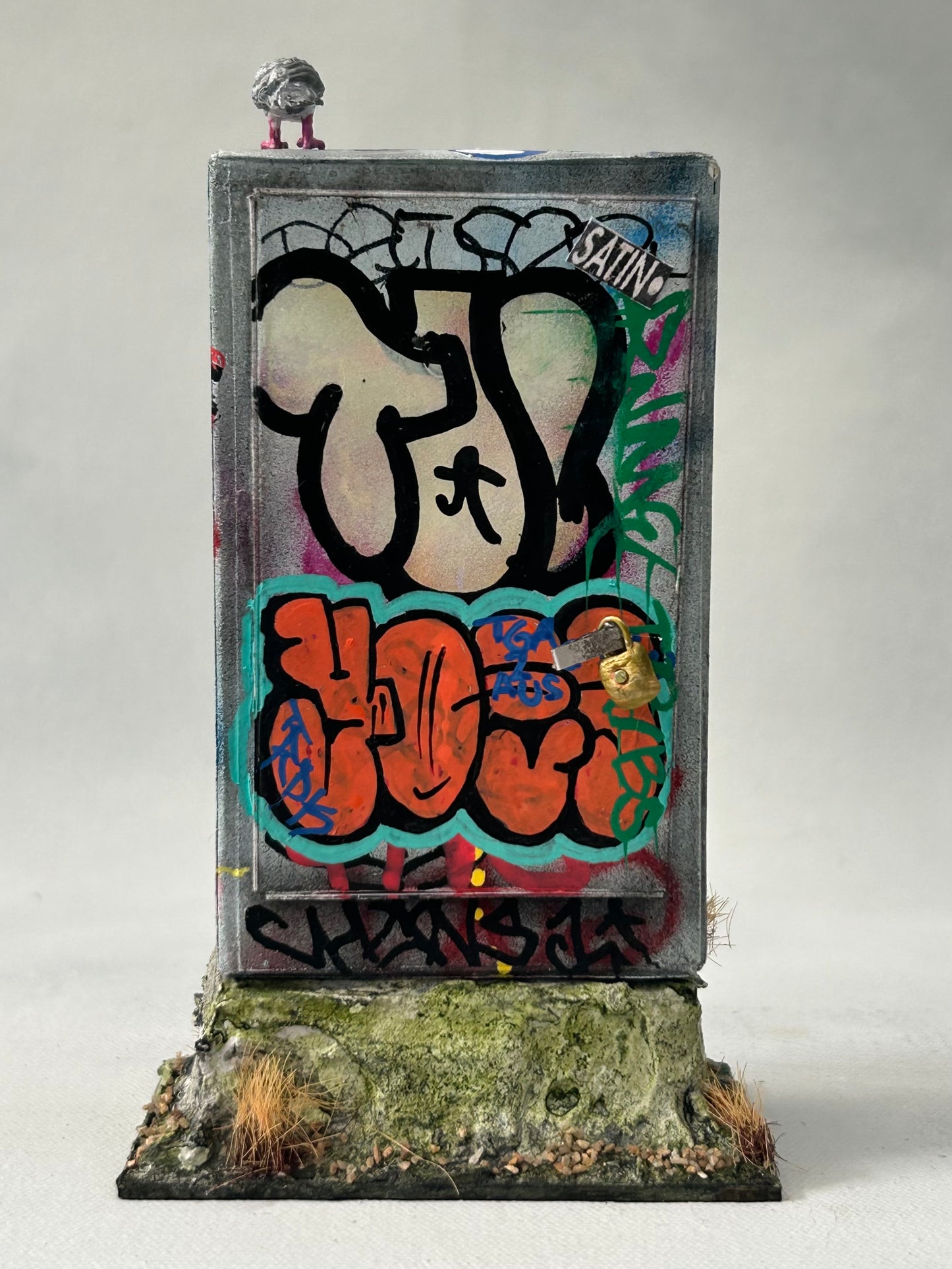 Miniature Graffiti Electrical Box- Urban Grit Series