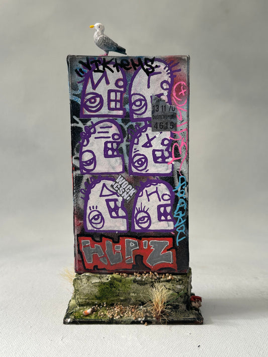 Miniature Graffiti Electrical Box- Urban Grit Series