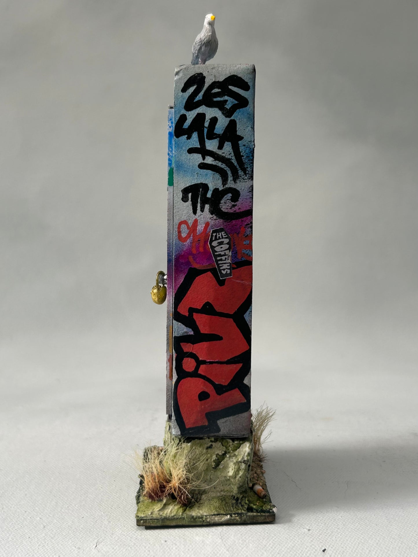 Miniature Graffiti Electrical Box- Urban Grit Series