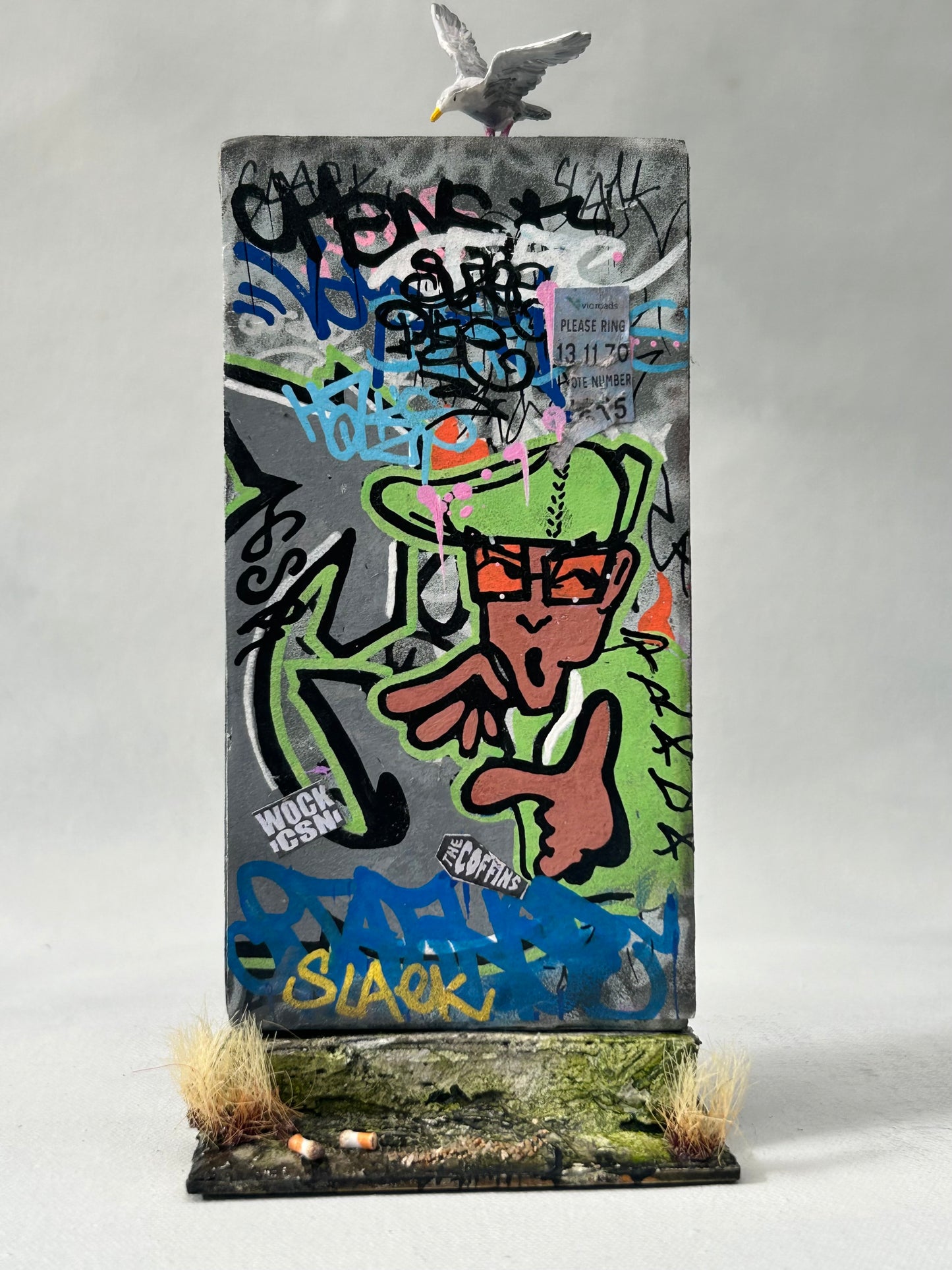 Miniature Graffiti Electrical Box- Urban Grit Series