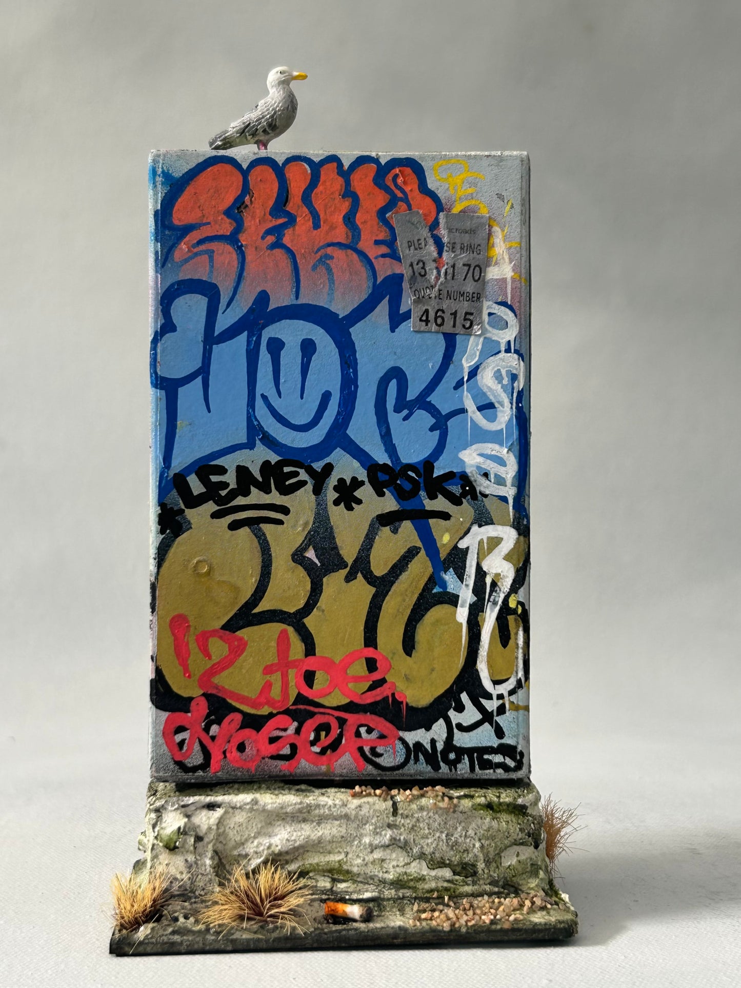 Miniature Graffiti Electrical Box- Urban Grit Series