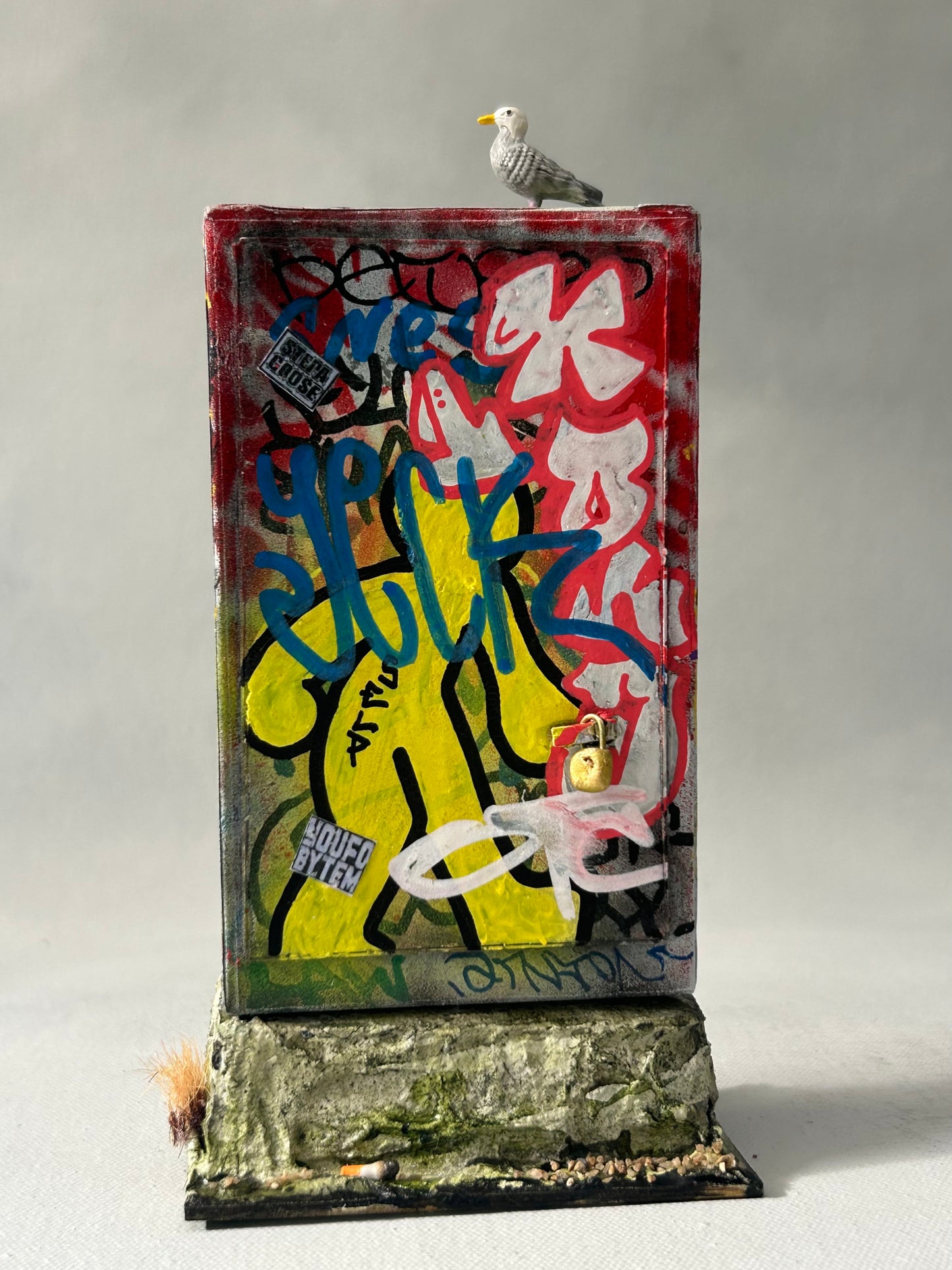 Miniature Graffiti Electrical Box- Urban Grit Series