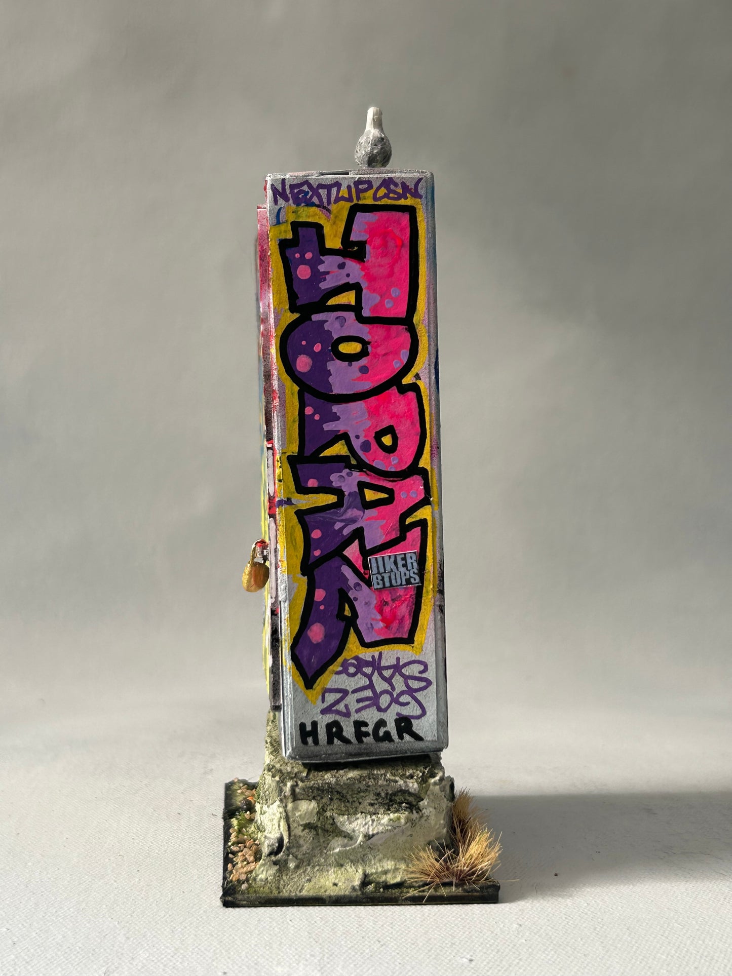 Miniature Graffiti Electrical Box- Urban Grit Series