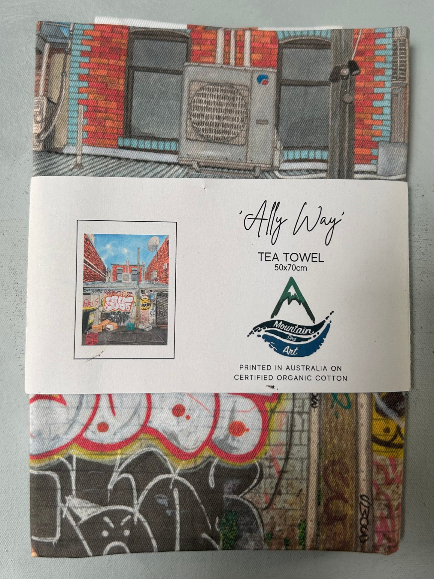 Melbourne Alley way Tea towel