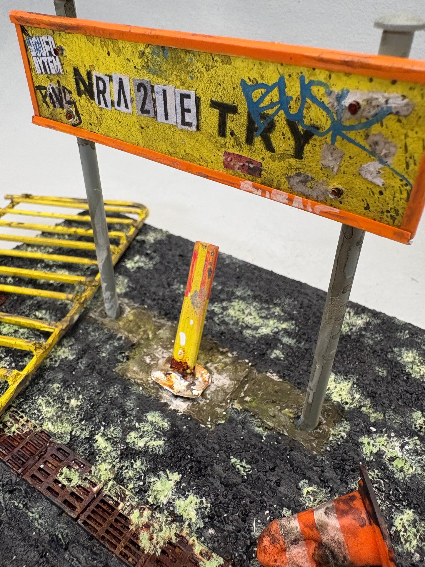 “NO ENTRY” miniature scene