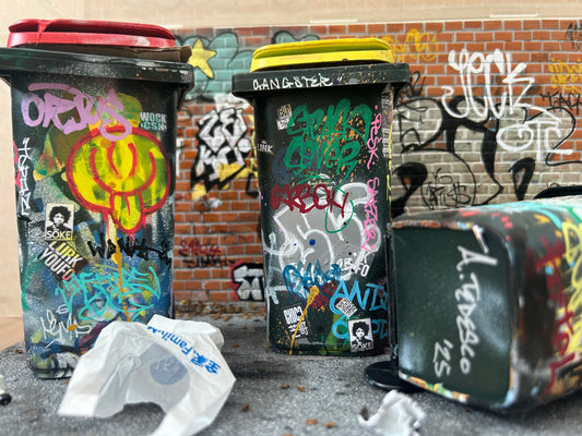"Bin City": Interactive Graffiti Bin Diorama
