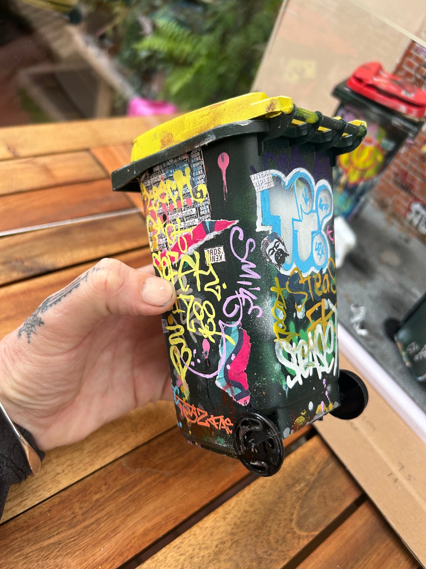 "Bin City": Interactive Graffiti Bin Diorama