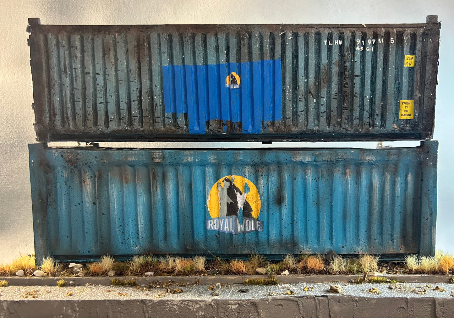 Miniature Graffiti Shipping Containers