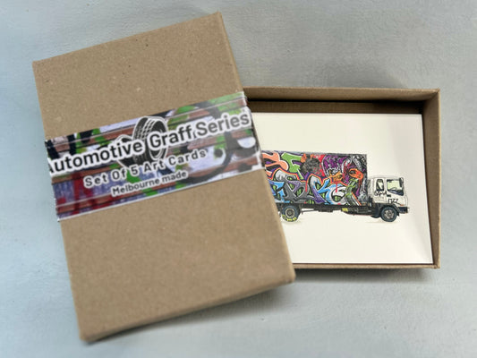 "Automotive Graff Series"- Boxed Greeting card set