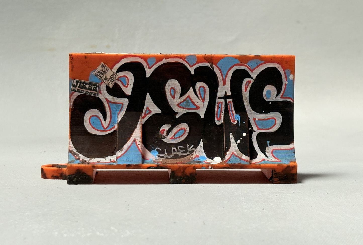 Miniature Graffiti Traffic Barriers- Hand decorated