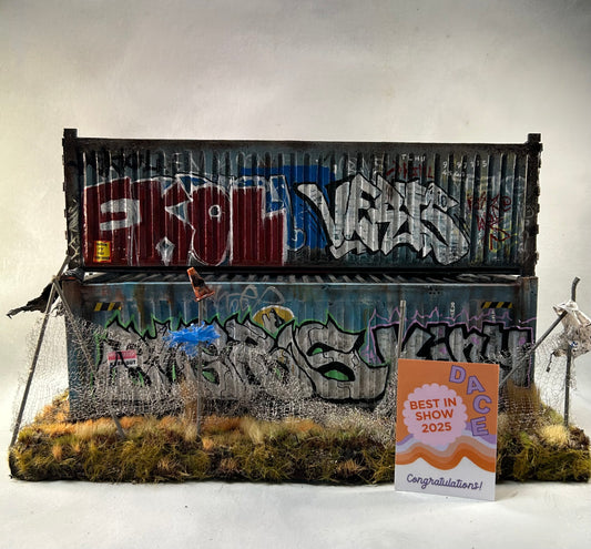 Miniature Graffiti Shipping Containers
